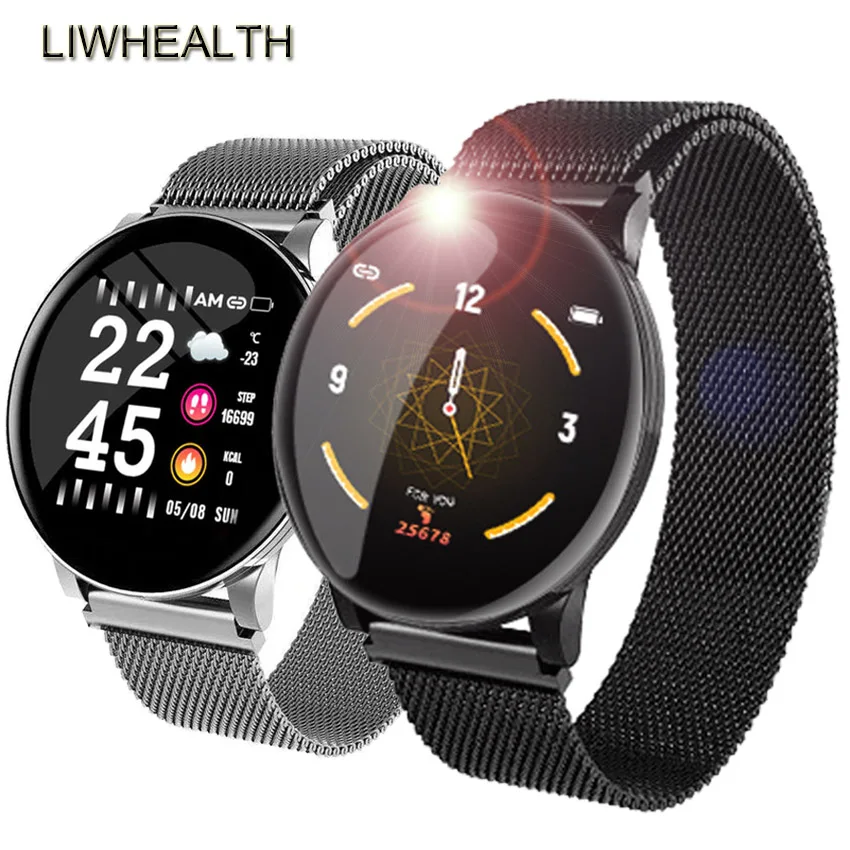Роскошные умные часы Мужские Женские HR/BP App gps Run Relogio Inteligente для IOS/Xiaomi/huawei PK L5/UWATCH 2