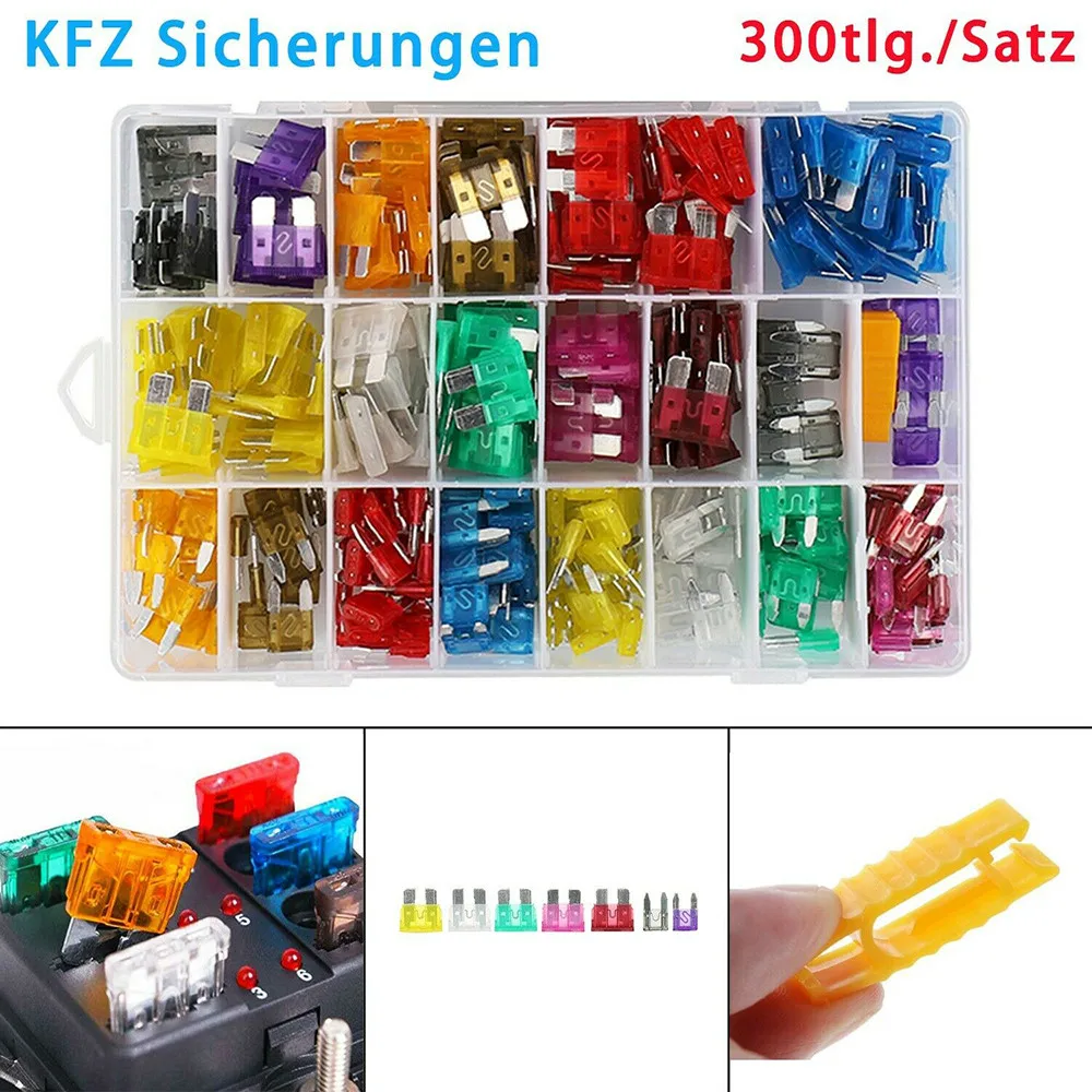 300pcs Car Fuses Flat Fuse Medium And Small 2-40A Set Small And Medium Combination Many Specification Suitable For Cars Trucks
300pcs Car Fuses Flat Fuse Medium And Small 2-40A Set Small And Medium Combination Many Specification Suitable For Cars Trucks