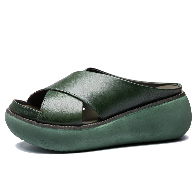 Women Sandals Soft Leather Wedges Shoes Woman Summer Sandals Beach Flip Flops New Platform Sandalias Mujer Wedge Heels Sandals 
Women Sandals Soft Leather Wedges Shoes Woman Summer Sandals Beach Flip Flops New Platform Sandalias Mujer Wedge Heels Sandals