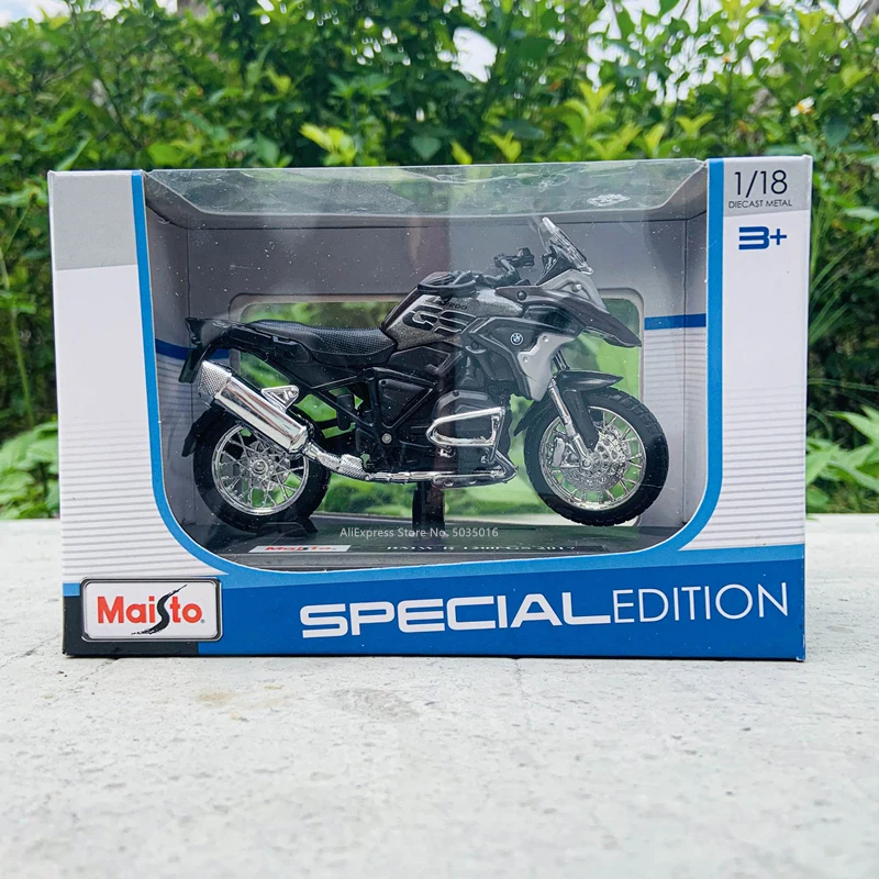 Оригинальная Авторизованная модель мотоцикла Maisto 1:18 BMW R1200GS Silvardo из сплава