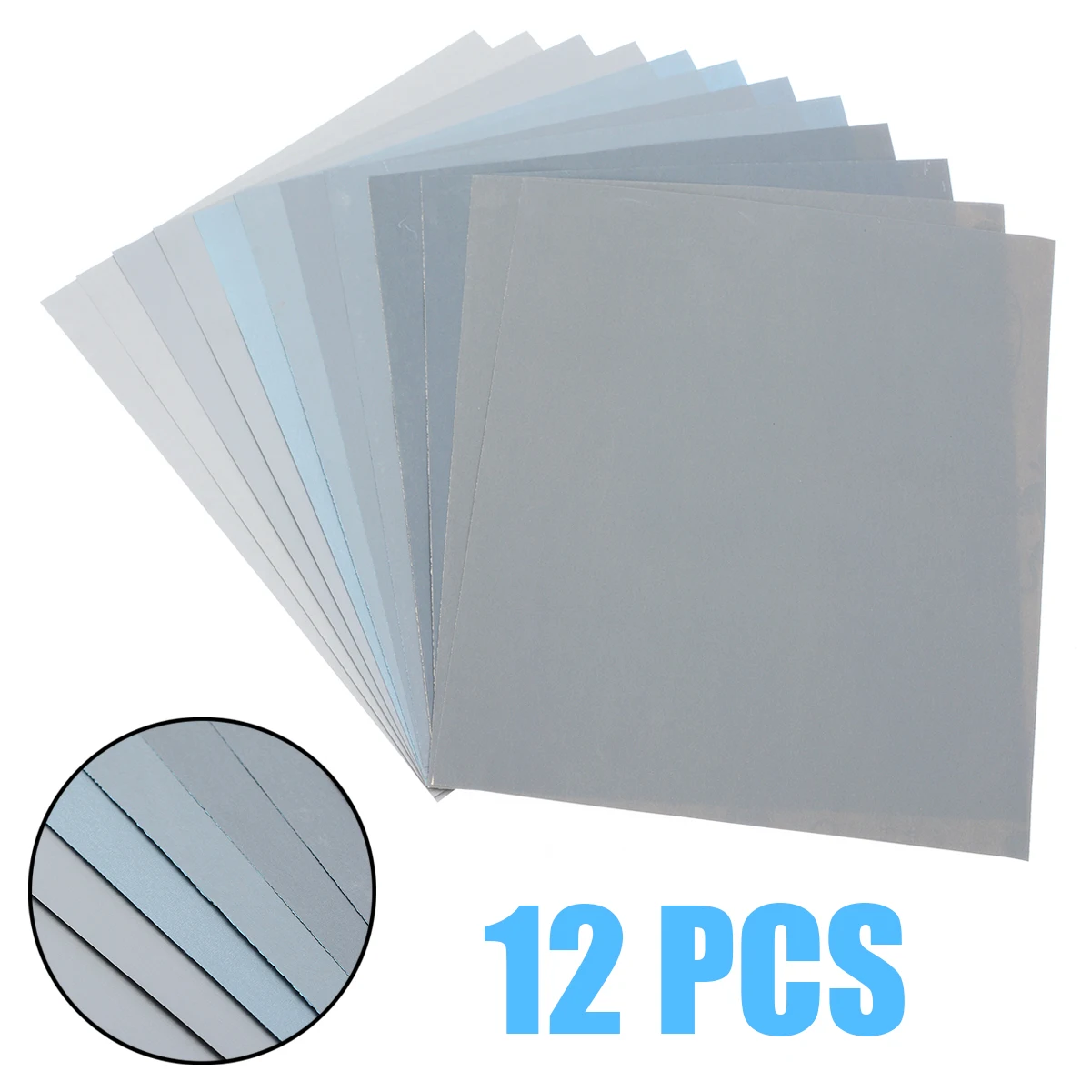 12Pcs Wet Dry Sandpaper High Grit 1500/2000/2500/3000/5000/7000 Sandpaper Sheets For Wood Metal Polishing
12Pcs Wet Dry Sandpaper High Grit 1500/2000/2500/3000/5000/7000 Sandpaper Sheets For Wood Metal Polishing
