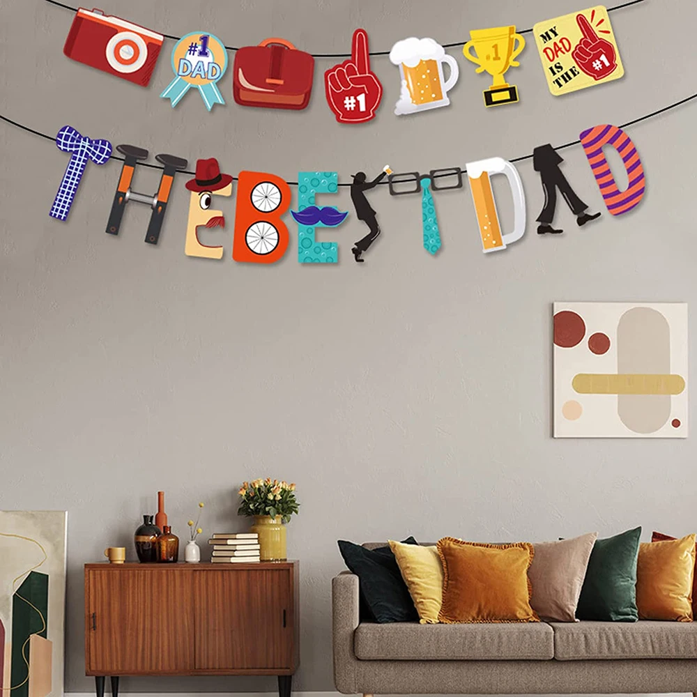 Tofok Father's Day Banner Exquisite Pull Flag English Letter Garland Father's Day Party Wishes Background Decoration Supplies
Tofok Father's Day Banner Exquisite Pull Flag English Letter Garland Father's Day Party Wishes Background Decoration Supplies