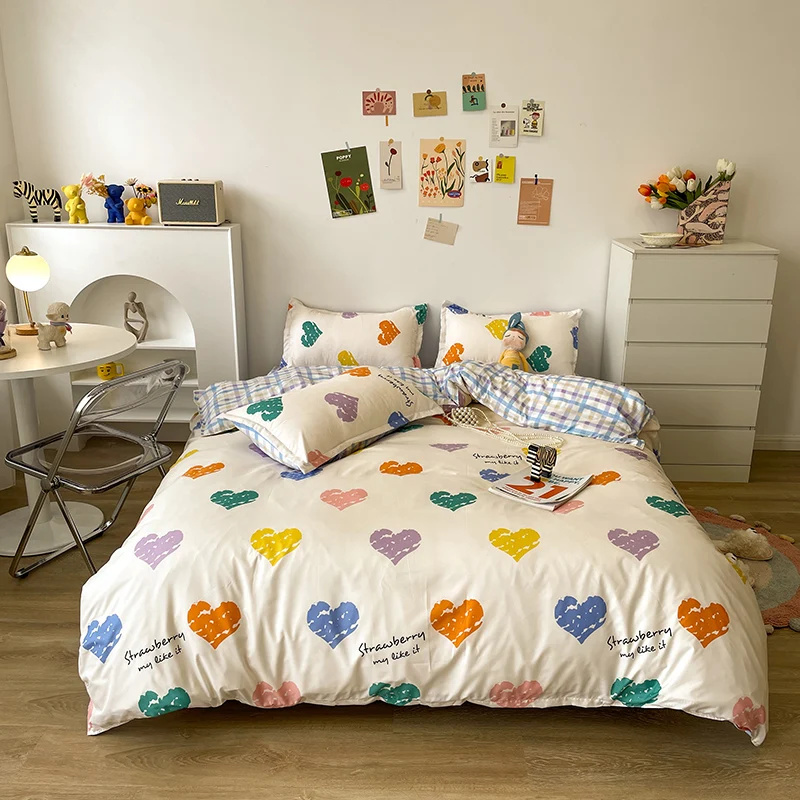 Cute Bedding Sets Fashion Duvet Cover Bed Linen Pillow Cases Comfortable Bed Sheets Single Twin Full King Queen Bedclothes
Cute Bedding Sets Fashion Duvet Cover Bed Linen Pillow Cases Comfortable Bed Sheets Single Twin Full King Queen Bedclothes