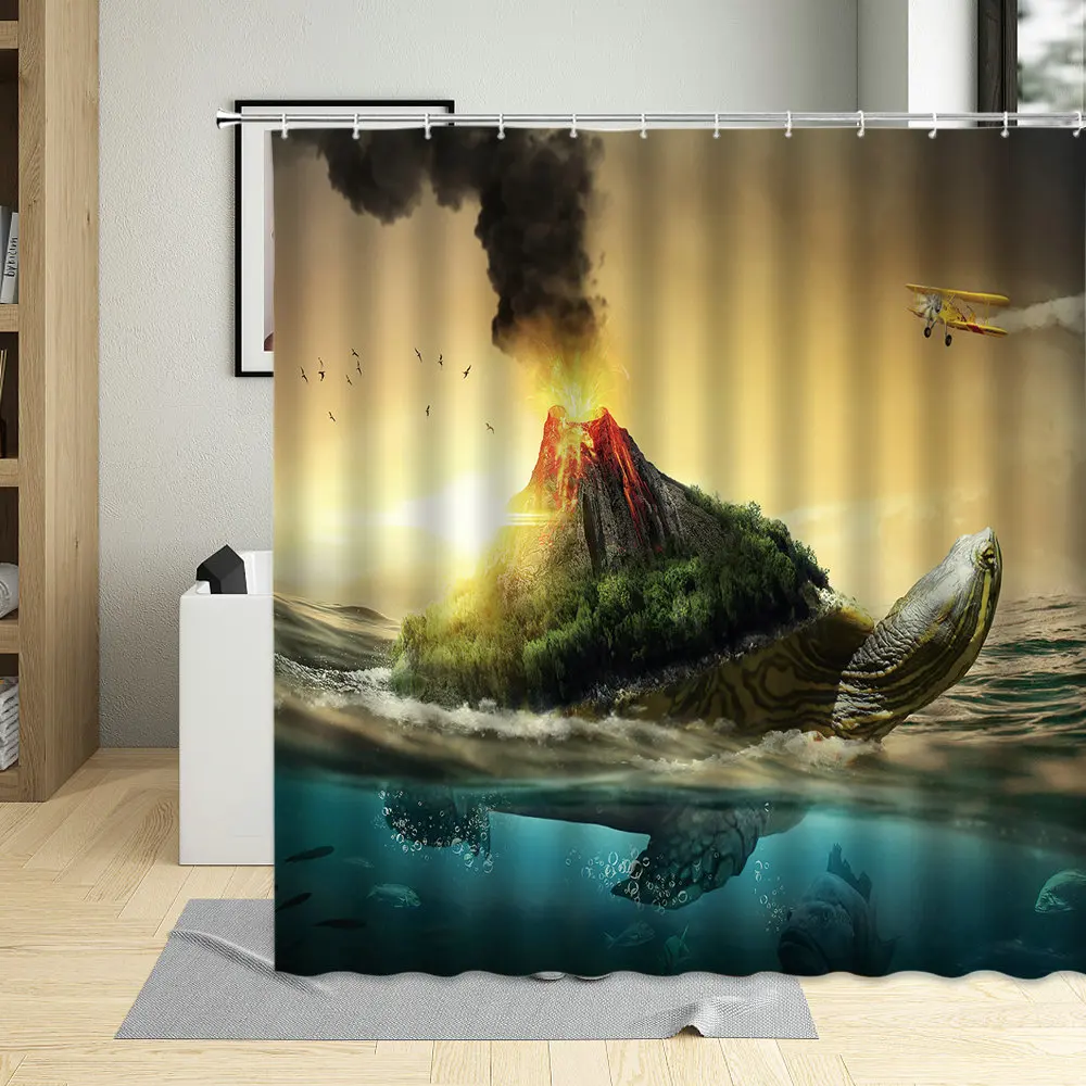 Ocean Scenery Funny Tortoise Sea Turtle Bathroom Curtains Creative Waterproof Shower Curtain Bathtub Decor Living Room Screens
Ocean Scenery Funny Tortoise Sea Turtle Bathroom Curtains Creative Waterproof Shower Curtain Bathtub Decor Living Room Screens