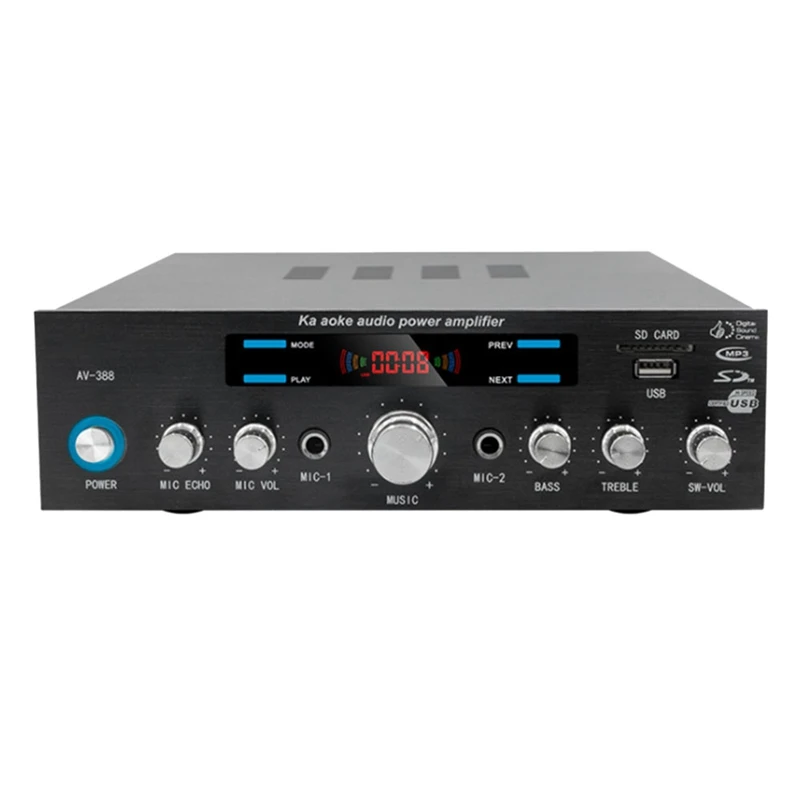 High-Power 5.1-Channel Bluetooth Power Amplifier Home Multi-Function Radio K Song Super Bass Power Amplifier Equipment
High-Power 5.1-Channel Bluetooth Power Amplifier Home Multi-Function Radio K Song Super Bass Power Amplifier Equipment