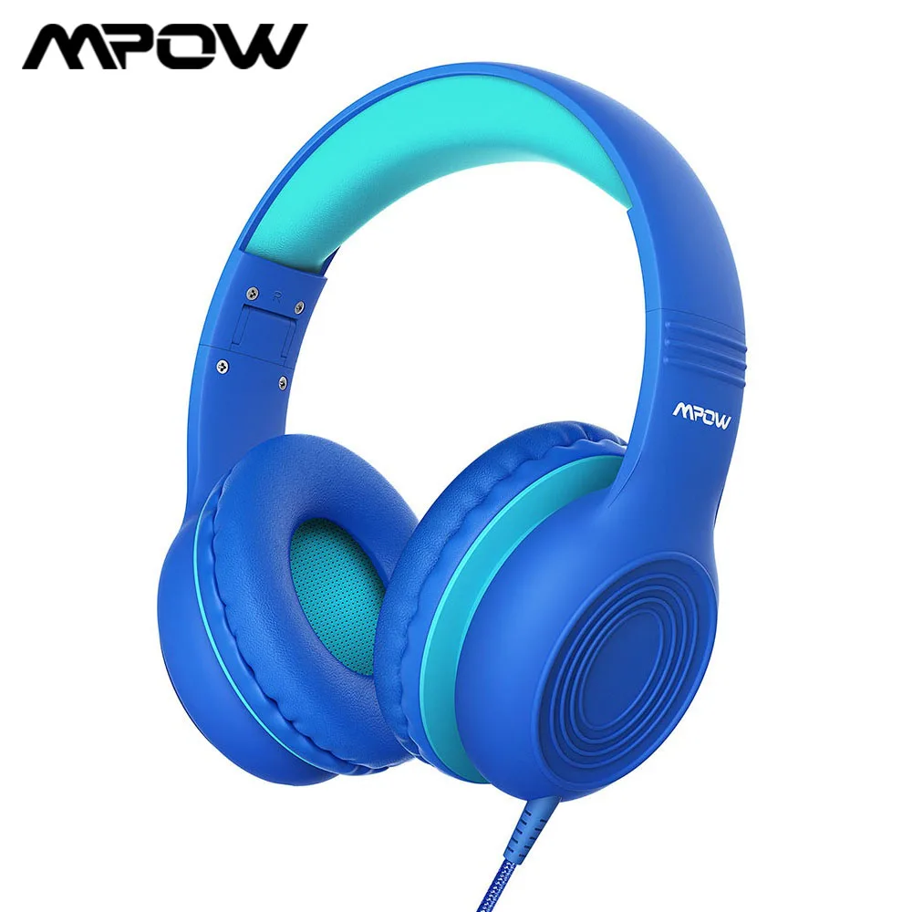 Детские проводные наушники Mpow CH6S с микрофоном складные Накладные 85 дБ