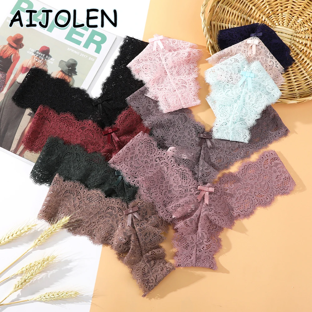 AIJOLEN Solid Color Large Size Sexy Women's Thong T-pants Transparent Lace Sexy Underwear Women's Cotton File V-Waist Underpants
AIJOLEN Solid Color Large Size Sexy Women's Thong T-pants Transparent Lace Sexy Underwear Women's Cotton File V-Waist Underpants