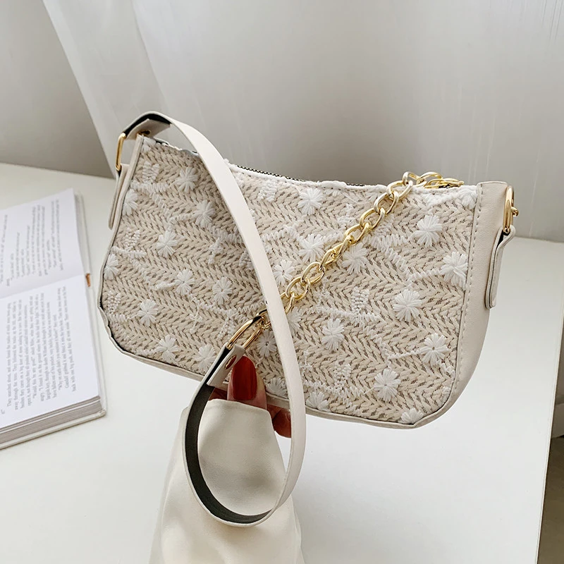 Straw Women's Bag 2022 New Large-capacity Lace Chain Tide Wild Western Woven One-shoulder Diagonal Underarm Bag Women Handbags
Straw Women's Bag 2022 New Large-capacity Lace Chain Tide Wild Western Woven One-shoulder Diagonal Underarm Bag Women Handbags