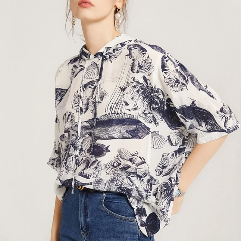 Женская толстовка из шелка тутового шелкопряда, 16 Момми, креп-шелк, свободного покроя, с рукавом до локтя, блузка с принтом YS003, 100%
Женская толстовка из шелка тутового шелкопряда, 16 Момми, креп-шелк, свободного покроя, с рукавом до локтя, блузка с принтом YS003, 100%