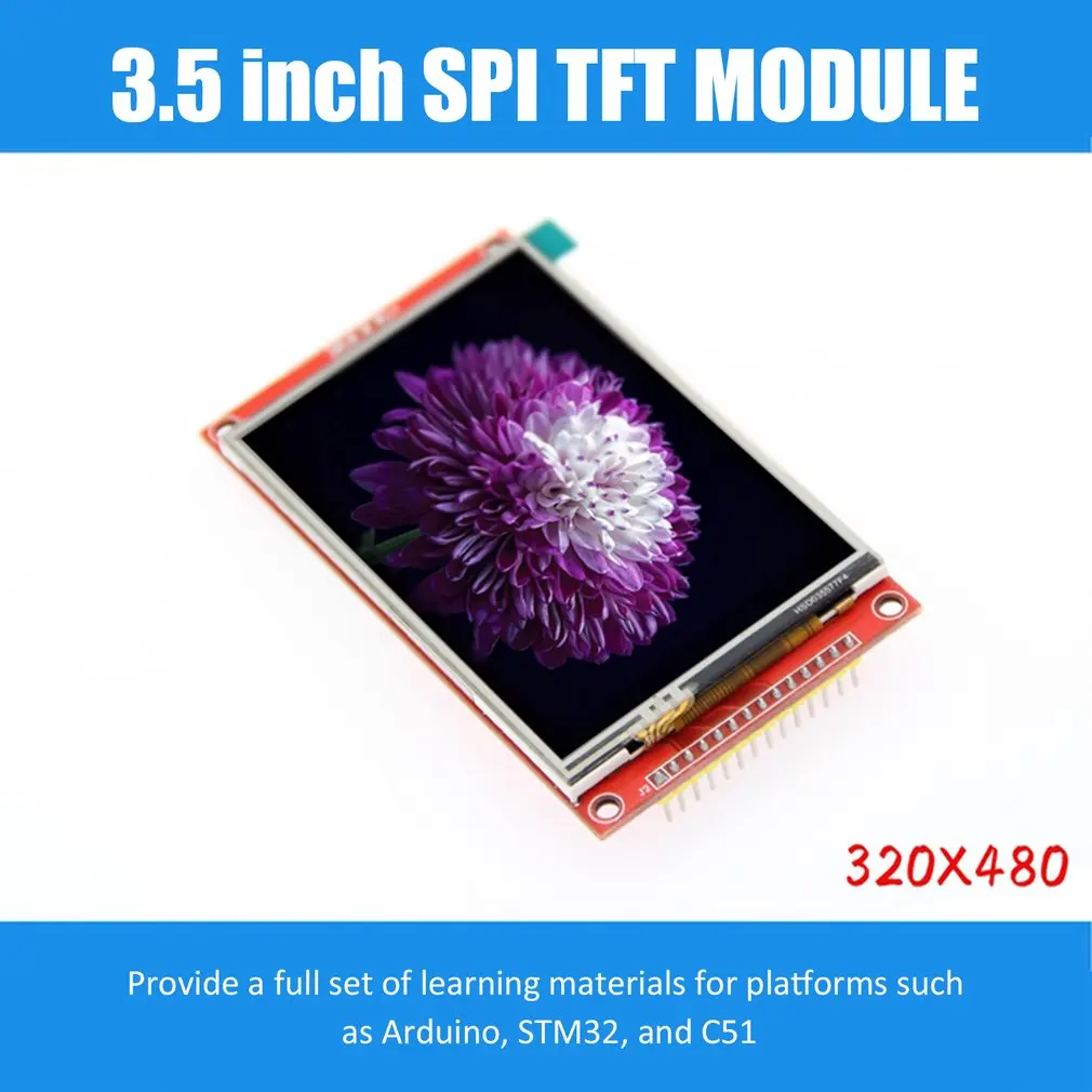 3.5 inch TFT LCD Module with Touch Panel ILI9488 Driver 320x480 SPI port serial interface (9 IO) touch ic XPT2046 for ard stm32
3.5 inch TFT LCD Module with Touch Panel ILI9488 Driver 320x480 SPI port serial interface (9 IO) touch ic XPT2046 for ard stm32