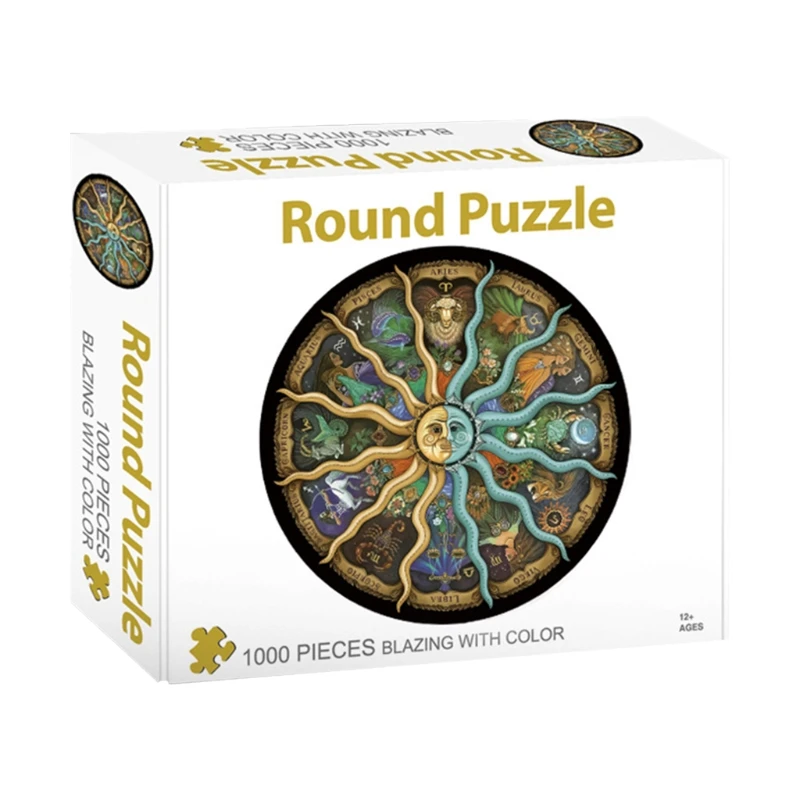 1000Pcs 3D Round Flower Puzzle for Kids/Adults House Decor Office & School Supplies Home Decorative Painting Jigsaw
1000Pcs 3D Round Flower Puzzle for Kids/Adults House Decor Office & School Supplies Home Decorative Painting Jigsaw