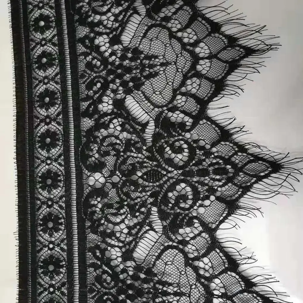 Width 24cm White Black Floral Embroidered Eyelash Lace Ribbon for Garment Decoration and DIY Craft Lace Trimming 3meters/lot
Width 24cm White Black Floral Embroidered Eyelash Lace Ribbon for Garment Decoration and DIY Craft Lace Trimming 3meters/lot