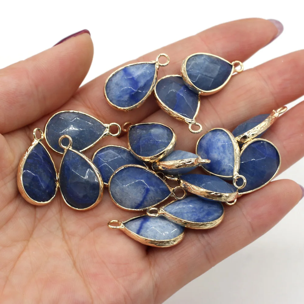 3PC Natural Stone Faceted Blue Aventurine Quartzs Pendants Water drop shape Exquisite Charms for Jewelry Making Earring Necklace
3PC Natural Stone Faceted Blue Aventurine Quartzs Pendants Water drop shape Exquisite Charms for Jewelry Making Earring Necklace