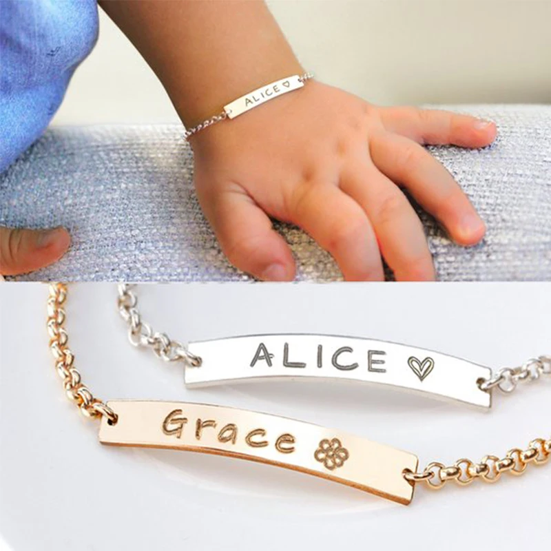 Personality Baby Name Adjustable Bracelet Customized Stainless Steel Children Id Bracelet Girl Boy Birthday Jewelry Gift
Personality Baby Name Adjustable Bracelet Customized Stainless Steel Children Id Bracelet Girl Boy Birthday Jewelry Gift