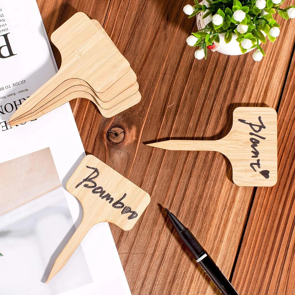 100pcs+2 Pen Bamboo Plant Labels Eco-Friendly Wooden Plant Sign Tags Garden Markers for Seed Potted Herbs Flowers Tools Shipping
100pcs+2 Pen Bamboo Plant Labels Eco-Friendly Wooden Plant Sign Tags Garden Markers for Seed Potted Herbs Flowers Tools Shipping
