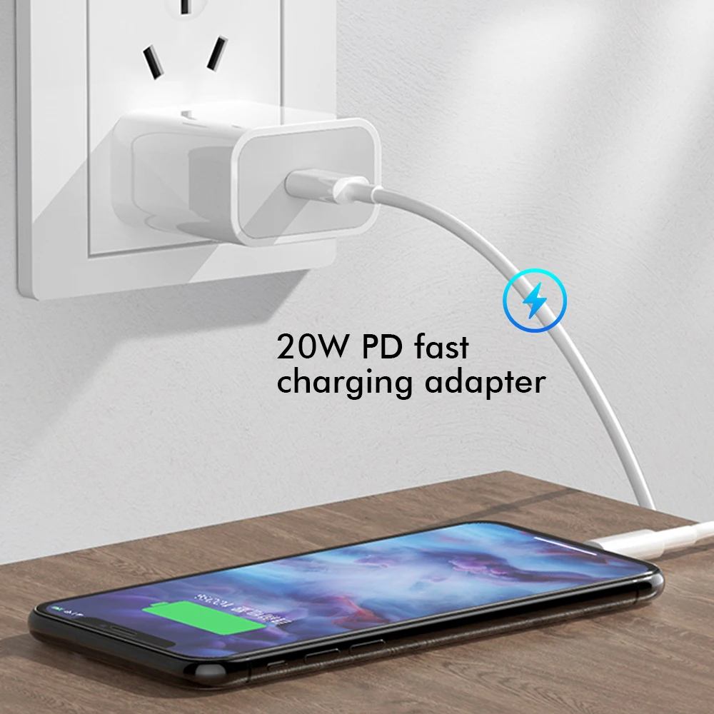 PD 20W USB-C Power Adapter Charger US EU Plug QC4.0 18W Smart Phone Fast Charger for iPad Pro Air iPhone 12 mini 11 Pro Max Xs
PD 20W USB-C Power Adapter Charger US EU Plug QC4.0 18W Smart Phone Fast Charger for iPad Pro Air iPhone 12 mini 11 Pro Max Xs