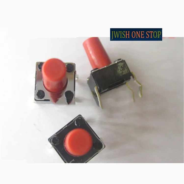 

SKHHBSA010 6*6*9,5 сенсорная кнопка переключателя, четыре контакта, красный