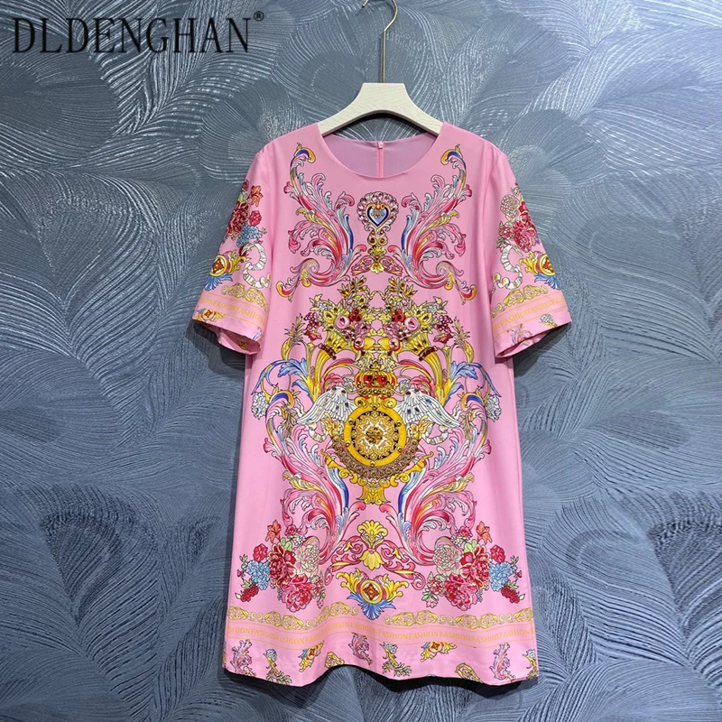 DLDENGHAN Fashion Designer Summer Black Mini Dress Women O-Neck Short Sleeve Beading Indie Folk Print Dresses
DLDENGHAN Fashion Designer Summer Black Mini Dress Women O-Neck Short Sleeve Beading Indie Folk Print Dresses
