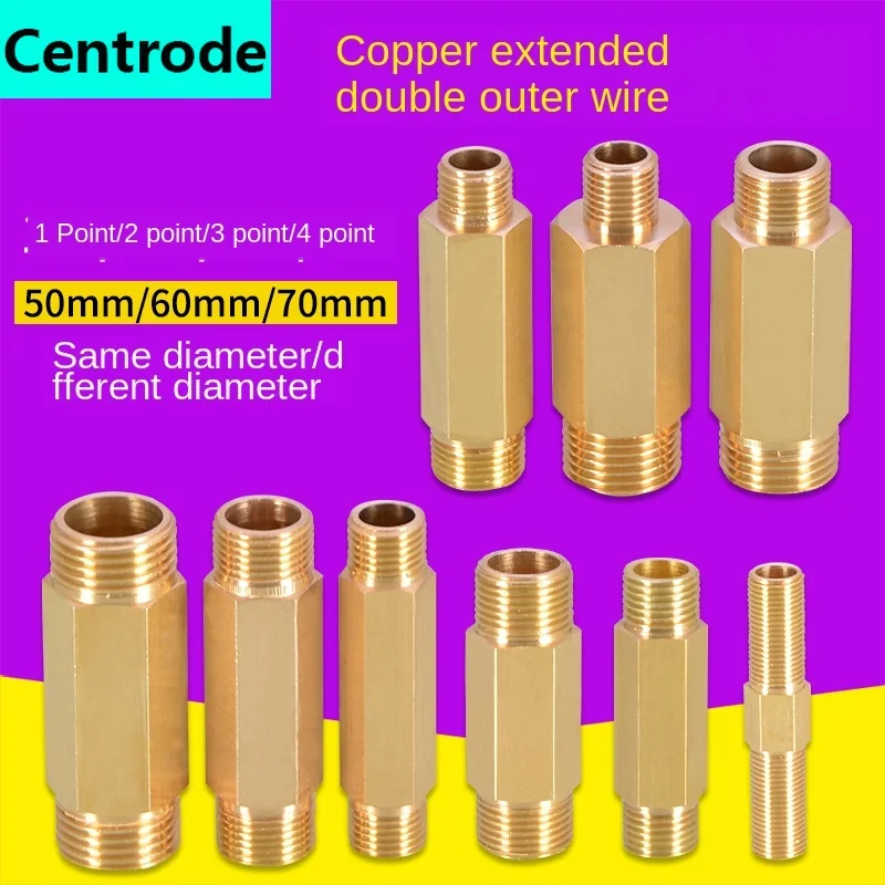 Brass lengthened direct 1/8 1/4 3/8 1/2 inch extension pipe diameter reduction conversion external thread copper fittings
Brass lengthened direct 1/8 1/4 3/8 1/2 inch extension pipe diameter reduction conversion external thread copper fittings