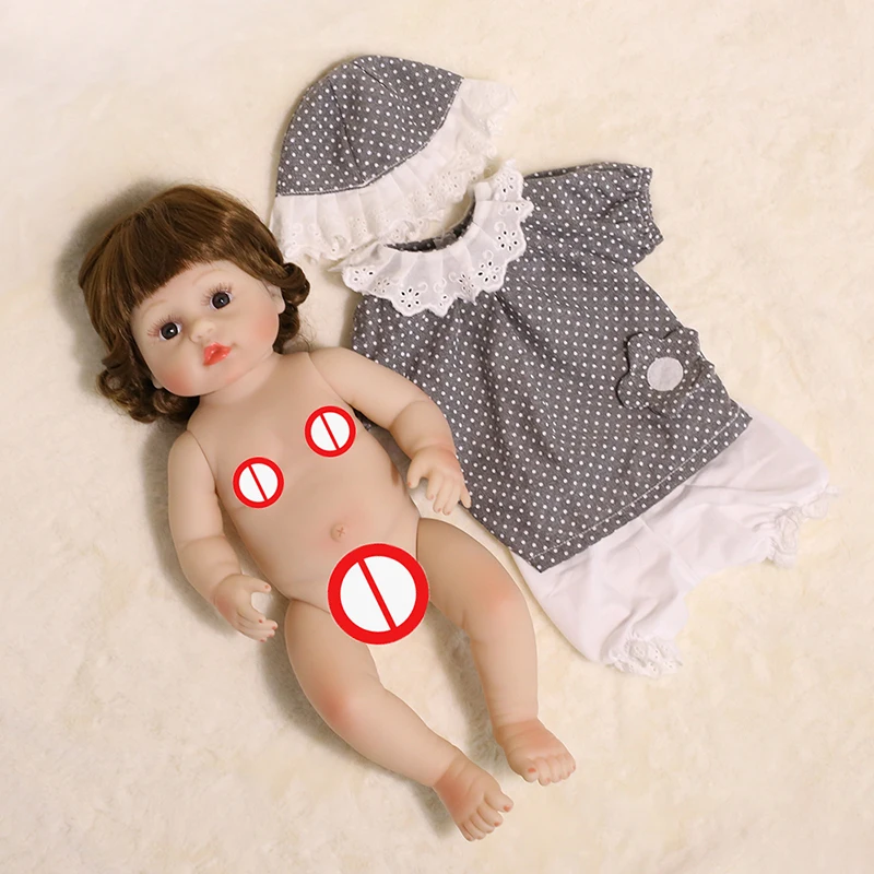 45CM Reborn Baby Dolls Full Body Silicone Bebe Reborn Toddler Toys For Girls Curly Long Hair Dolls Lifelike New Born Girl Gifts
45CM Reborn Baby Dolls Full Body Silicone Bebe Reborn Toddler Toys For Girls Curly Long Hair Dolls Lifelike New Born Girl Gifts