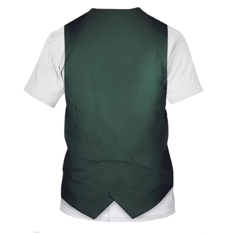 Summer Men's 3D Fake Suit 3D Printed T-shirt Tuxedo Bow Tie Short Sleeve Street Wear Fake Suit Shirt Alternative Hip Hop Top
Summer Men's 3D Fake Suit 3D Printed T-shirt Tuxedo Bow Tie Short Sleeve Street Wear Fake Suit Shirt Alternative Hip Hop Top