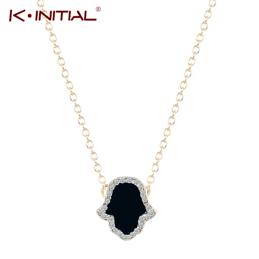 Kinitial Fashion Black Necklace Charm Jewelry Accessories CZ Crystal Hamsa Hand Pendant Delicate Chain Necklaces for Women Gift
Kinitial Fashion Black Necklace Charm Jewelry Accessories CZ Crystal Hamsa Hand Pendant Delicate Chain Necklaces for Women Gift