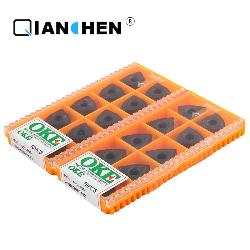 OKE 10pcs/lot High Precision High Performance High Strength CNC WNMG080412 OC3105 Industry Carbide Inserts External Turning Tool
OKE 10pcs/lot High Precision High Performance High Strength CNC WNMG080412 OC3105 Industry Carbide Inserts External Turning Tool