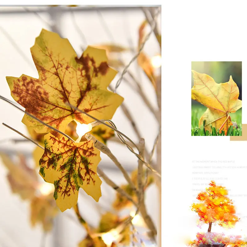 USB/AA Battery Powered Red/Yellow Maple Leaf String Light 10 LED Fairy Light for Birthday Party Wedding Girl Room Decoration
USB/AA Battery Powered Red/Yellow Maple Leaf String Light 10 LED Fairy Light for Birthday Party Wedding Girl Room Decoration