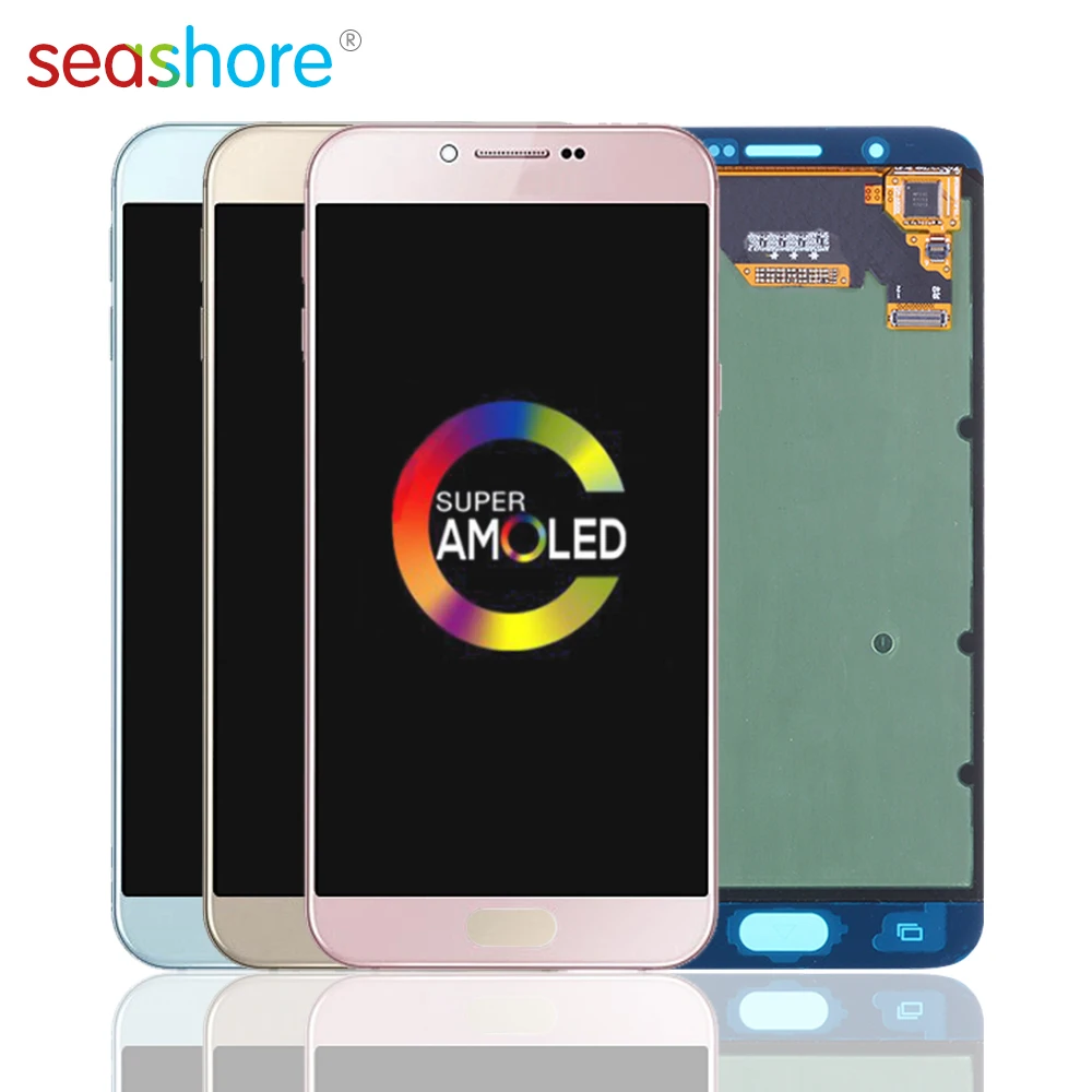 Фото 5 7 &quotAMOLED для SAMSUNG Galaxy A8 2016 A810 ЖК дисплей с сенсорным экраном - купить