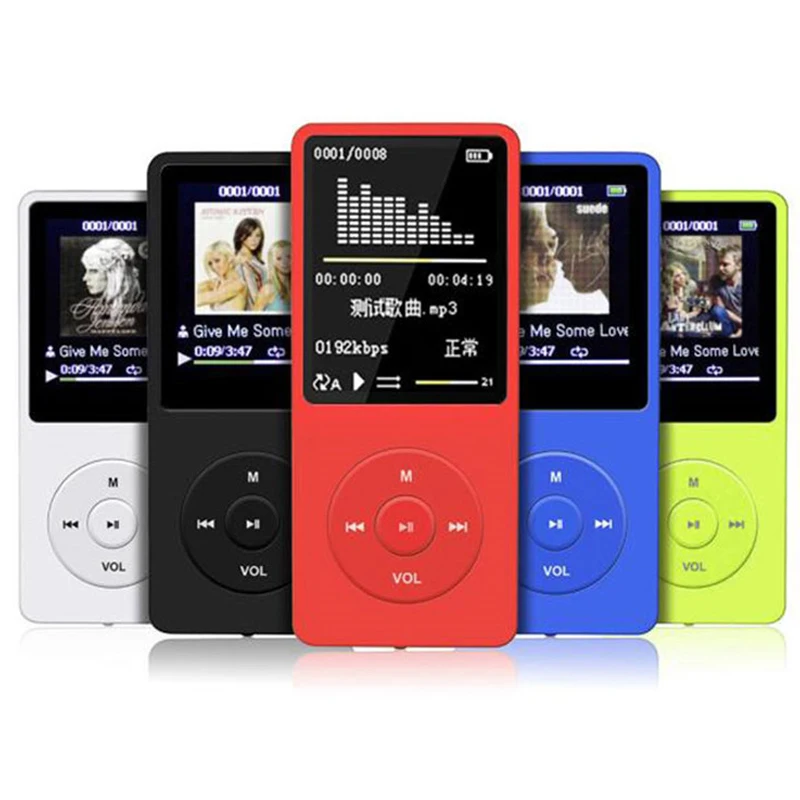 Портативный MP3 MP4 музыкальный плеер без потерь 70 часов воспроизведения FM рекордер