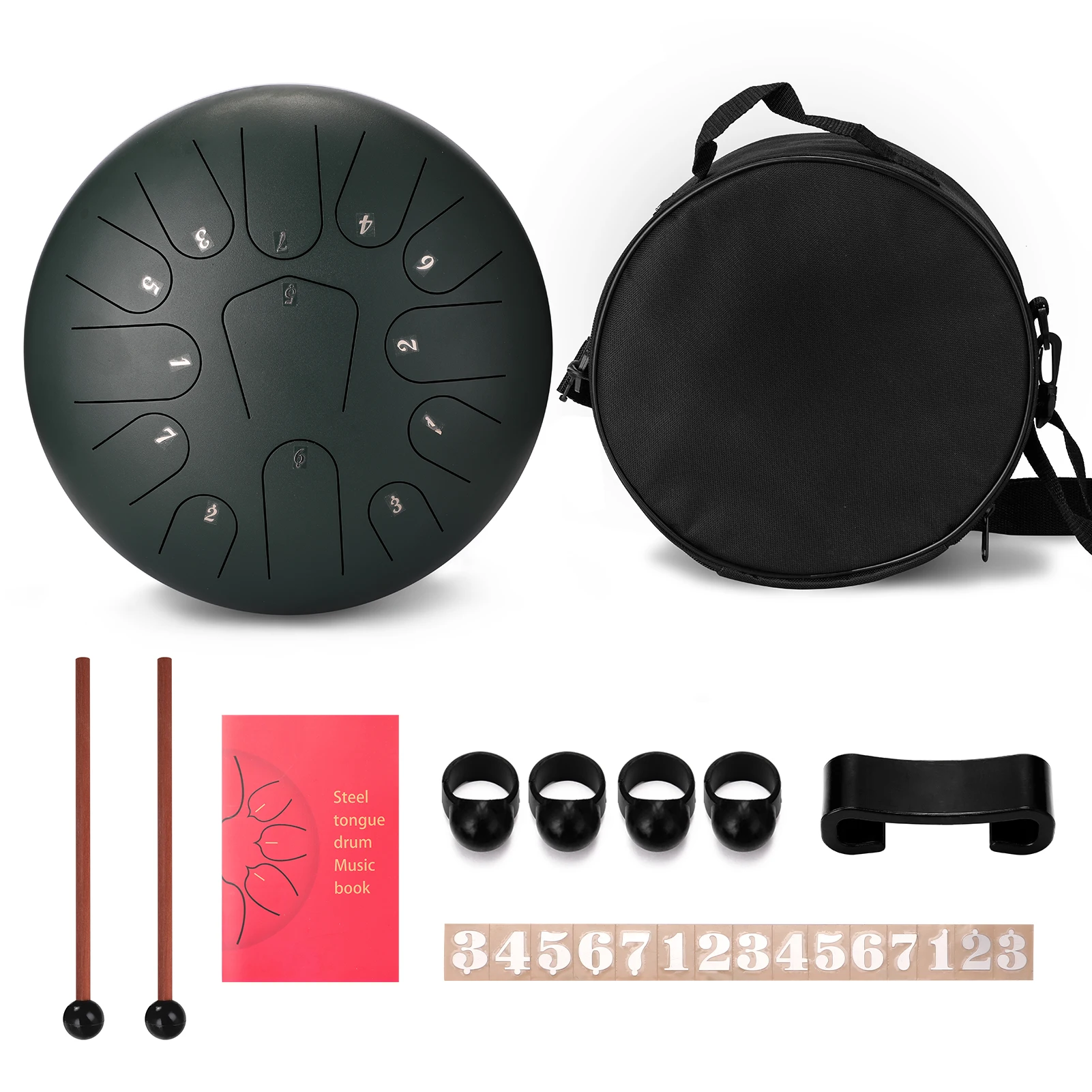 Hand Pan Drums 12 inch 13-Tone Steel Tongue Drum Hand Pan Drums with 2 Drumsticks Percussion Drum Instruments for beginners
Hand Pan Drums 12 inch 13-Tone Steel Tongue Drum Hand Pan Drums with 2 Drumsticks Percussion Drum Instruments for beginners