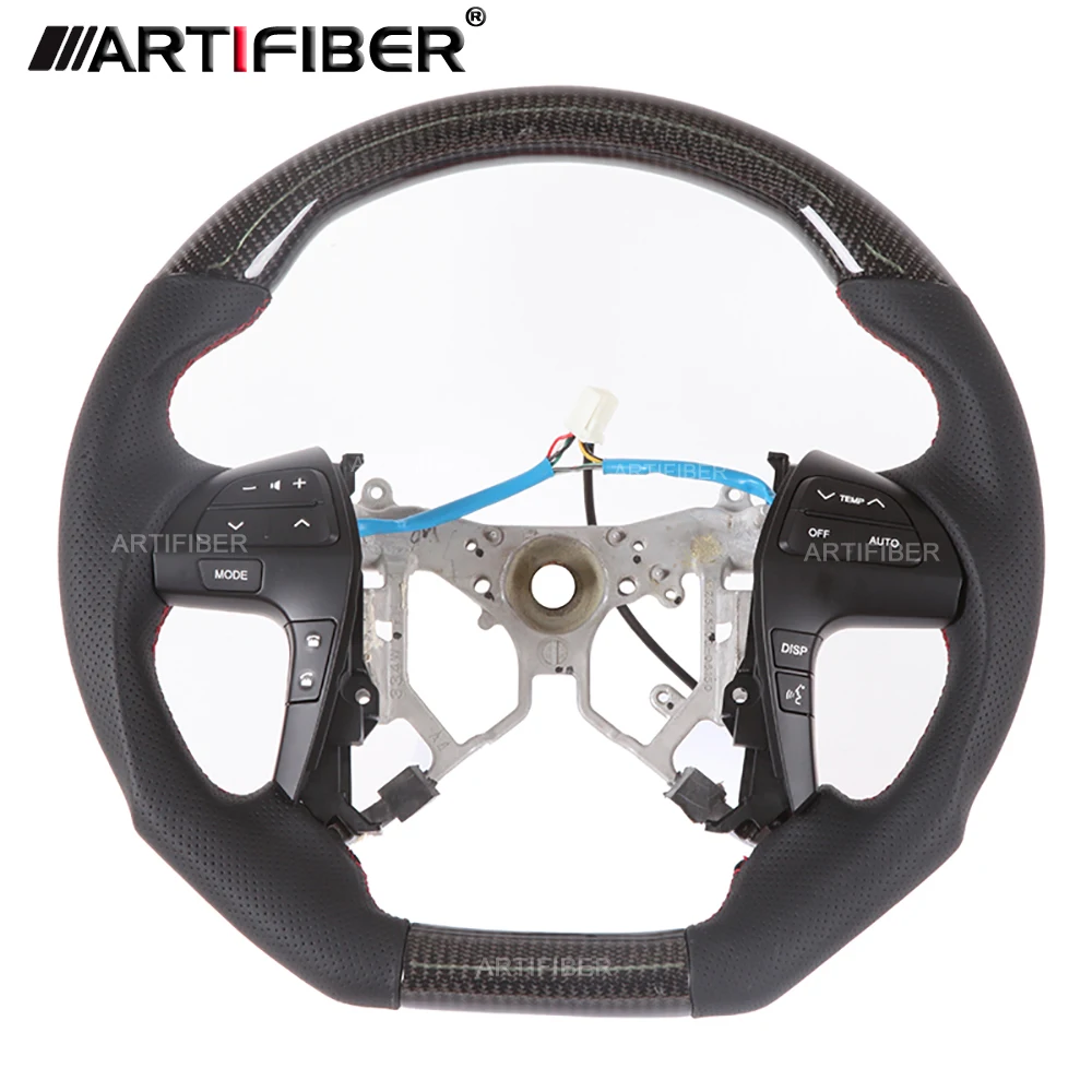 Черное рулевое колесо из углеродного волокна для TOYOTA Camry,Corolla,Highlander,Hilux Vigo,Premio 
Черное рулевое колесо из углеродного волокна для TOYOTA Camry,Corolla,Highlander,Hilux Vigo,Premio