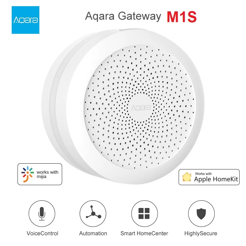 Aqara Gateway 3 Aqara Hub M1S with RGB Led Night Light Wireless WiFi Zigbee Remote Control Work For Mi Home Apple Homekit
Aqara Gateway 3 Aqara Hub M1S with RGB Led Night Light Wireless WiFi Zigbee Remote Control Work For Mi Home Apple Homekit