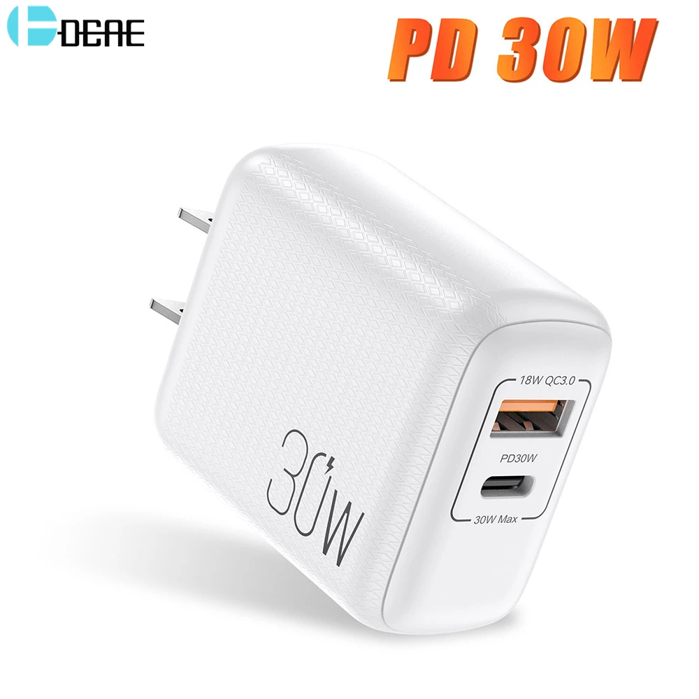 USB PD Charger 30W Portable Quick Charge For iPhone 13 12 11 Pro Max X 8 Type C Fast Charging For Samsung Xiaomi QC 3.0 Adapter
USB PD Charger 30W Portable Quick Charge For iPhone 13 12 11 Pro Max X 8 Type C Fast Charging For Samsung Xiaomi QC 3.0 Adapter