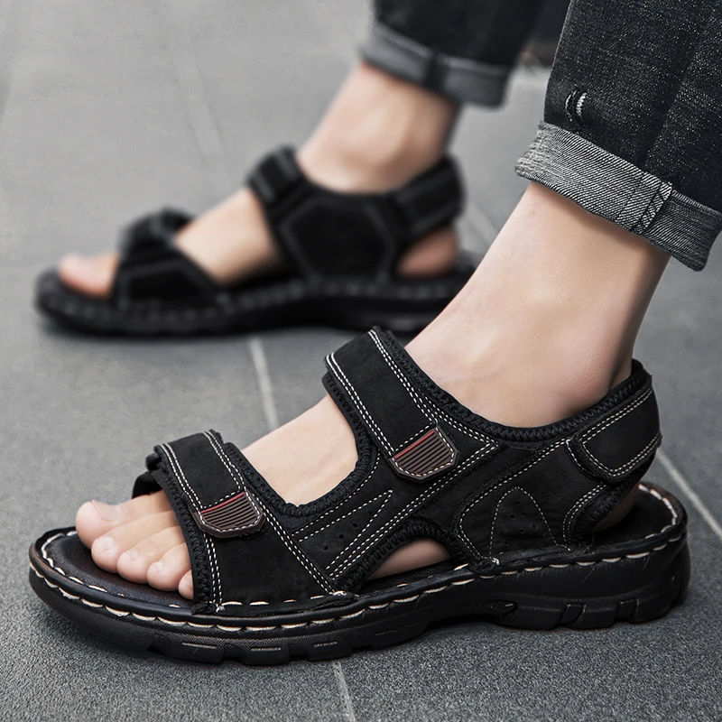 Men Sandals 2018 Sandals Men Summer Mens Leather Sport Sports Sandalhas Slide Sandal Shoes Geta Slip On Outdoor Massage 39 S
Men Sandals 2018 Sandals Men Summer Mens Leather Sport Sports Sandalhas Slide Sandal Shoes Geta Slip On Outdoor Massage 39 S