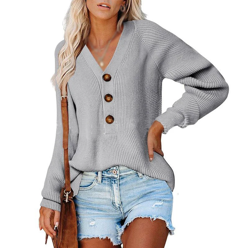 Women Long Sleeve V-neck Loose Sweater Female Casual All-match Knitted Sweater Korean Style Autumn Thick V Neck Solid Tops
Women Long Sleeve V-neck Loose Sweater Female Casual All-match Knitted Sweater Korean Style Autumn Thick V Neck Solid Tops