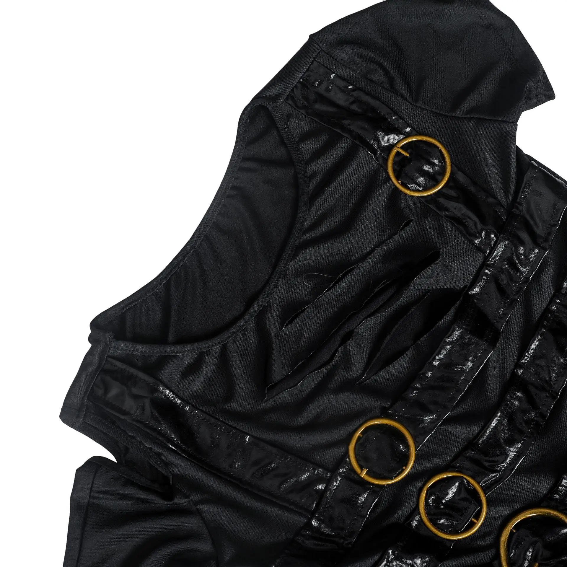 Black demon female scissorhands stage performances uniform Europe and the United States Halloween costumes 
Black demon female scissorhands stage performances uniform Europe and the United States Halloween costumes