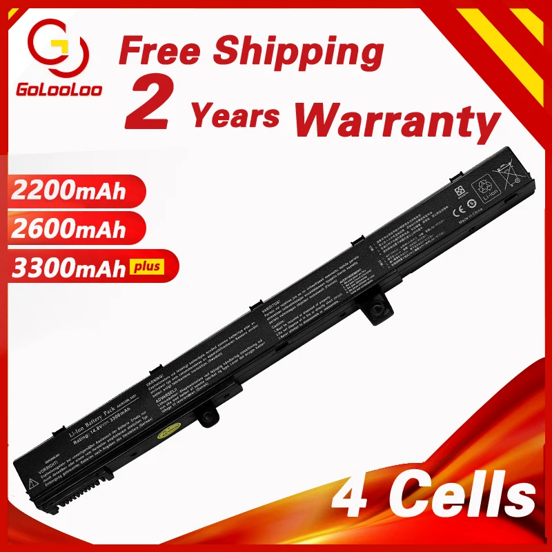 Golooloo 4 Cells Battery for Asus X451 X551 X451C X451CA X551C X551CA 0B110-00250100 A41N1308 A31N1319
Golooloo 4 Cells Battery for Asus X451 X551 X451C X451CA X551C X551CA 0B110-00250100 A41N1308 A31N1319