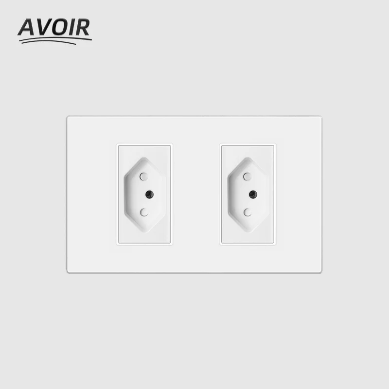 Avoir Double Usb Wall Socket PC Plastic Panel White Brazil Standard Electrical Sockets 118 Type Multiple Plug Power AC 110V-250V
Avoir Double Usb Wall Socket PC Plastic Panel White Brazil Standard Electrical Sockets 118 Type Multiple Plug Power AC 110V-250V
