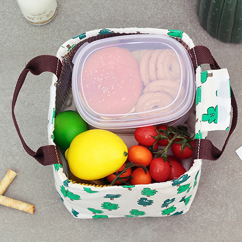Cartoon Prints Portable Canvas Lunch Bag Large Capacity Container Thermal Insulated Cooler Bag For Women Men Kid Food Pouch Tote
Cartoon Prints Portable Canvas Lunch Bag Large Capacity Container Thermal Insulated Cooler Bag For Women Men Kid Food Pouch Tote
