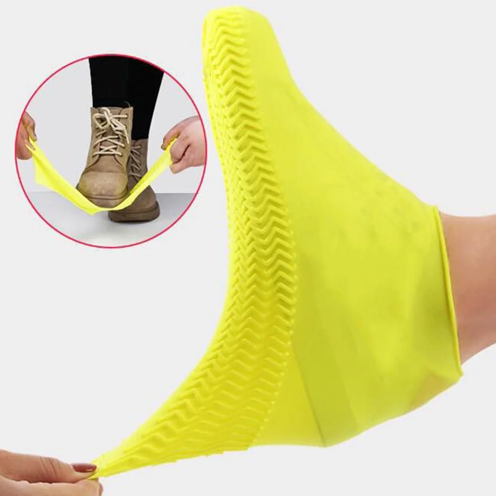 1 Pair Reusable Latex Waterproof Rain Shoes Covers Slip-resistant Rubber Rain Boot Overshoes M/L Shoes Accessories
1 Pair Reusable Latex Waterproof Rain Shoes Covers Slip-resistant Rubber Rain Boot Overshoes M/L Shoes Accessories
