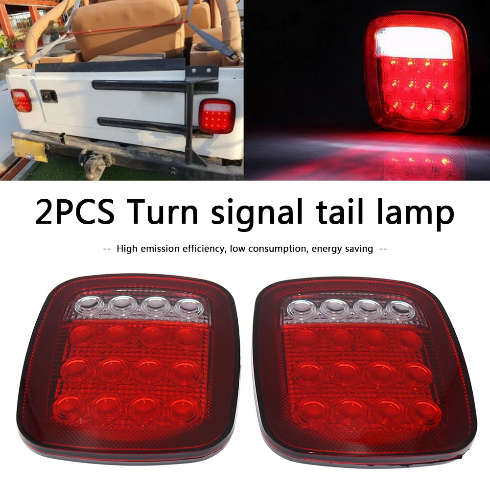 16 LED Turn Signal Stop Tail Lights Backup Lamp Red Universal Marker Light for Jeep Wrangler JK TJ CJ YJ Taillight
16 LED Turn Signal Stop Tail Lights Backup Lamp Red Universal Marker Light for Jeep Wrangler JK TJ CJ YJ Taillight