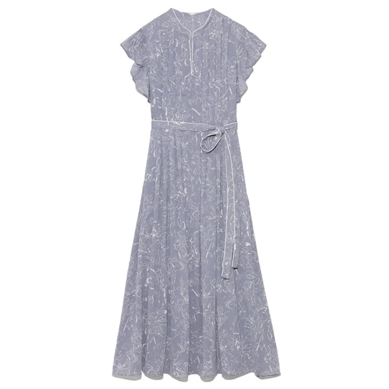 Japanese Style Kawaii Dresses for Women Elegant Pleated Bandage Slim Waist Summer One Piece Sweet Fresh Simple Print Vestidos 
Japanese Style Kawaii Dresses for Women Elegant Pleated Bandage Slim Waist Summer One Piece Sweet Fresh Simple Print Vestidos
