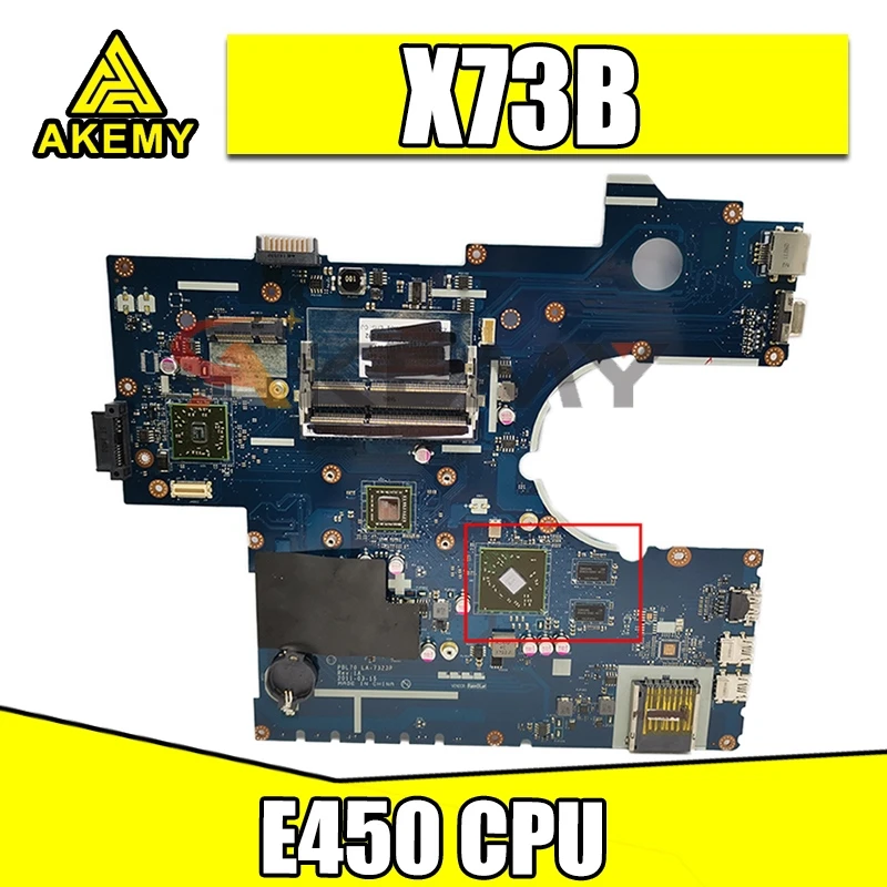 Akemy X73B Материнская плата ASUS X73B K73BE K73B K73BY LA-7323P Материнская плата ноутбука 100% Test OK E450 CPU
Akemy X73B Материнская плата ASUS X73B K73BE K73B K73BY LA-7323P Материнская плата ноутбука 100% Test OK E450 CPU
