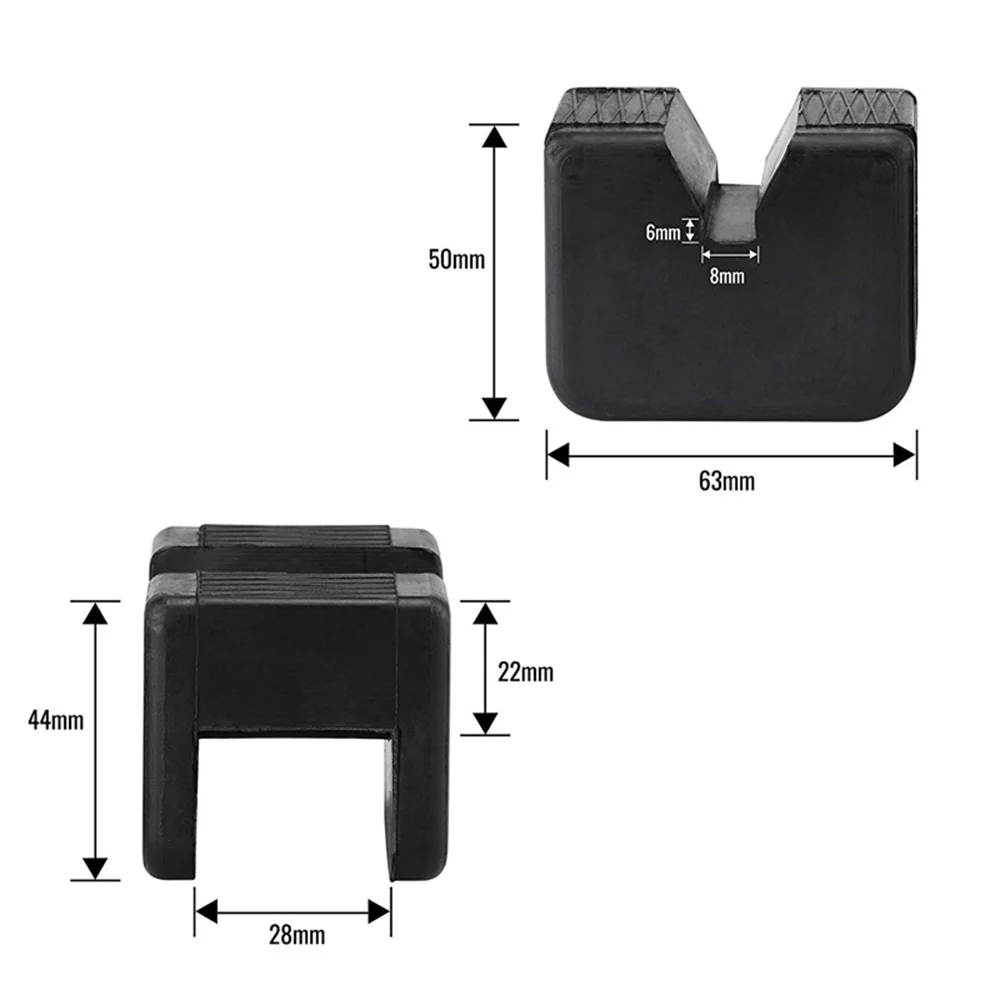 2pcs Jack Pad For Jack Stand 2-3 Ton Rubber Slotted Frame 63*44*55mm 17mm groove Equipment
2pcs Jack Pad For Jack Stand 2-3 Ton Rubber Slotted Frame 63*44*55mm 17mm groove Equipment