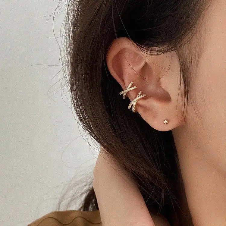 1PCS Gold Silver Small Ear Cuff Clip on Earrings for Women Non Pierced Earrings Geometric C Shape Cross Earcuff Wrap Earrings
1PCS Gold Silver Small Ear Cuff Clip on Earrings for Women Non Pierced Earrings Geometric C Shape Cross Earcuff Wrap Earrings