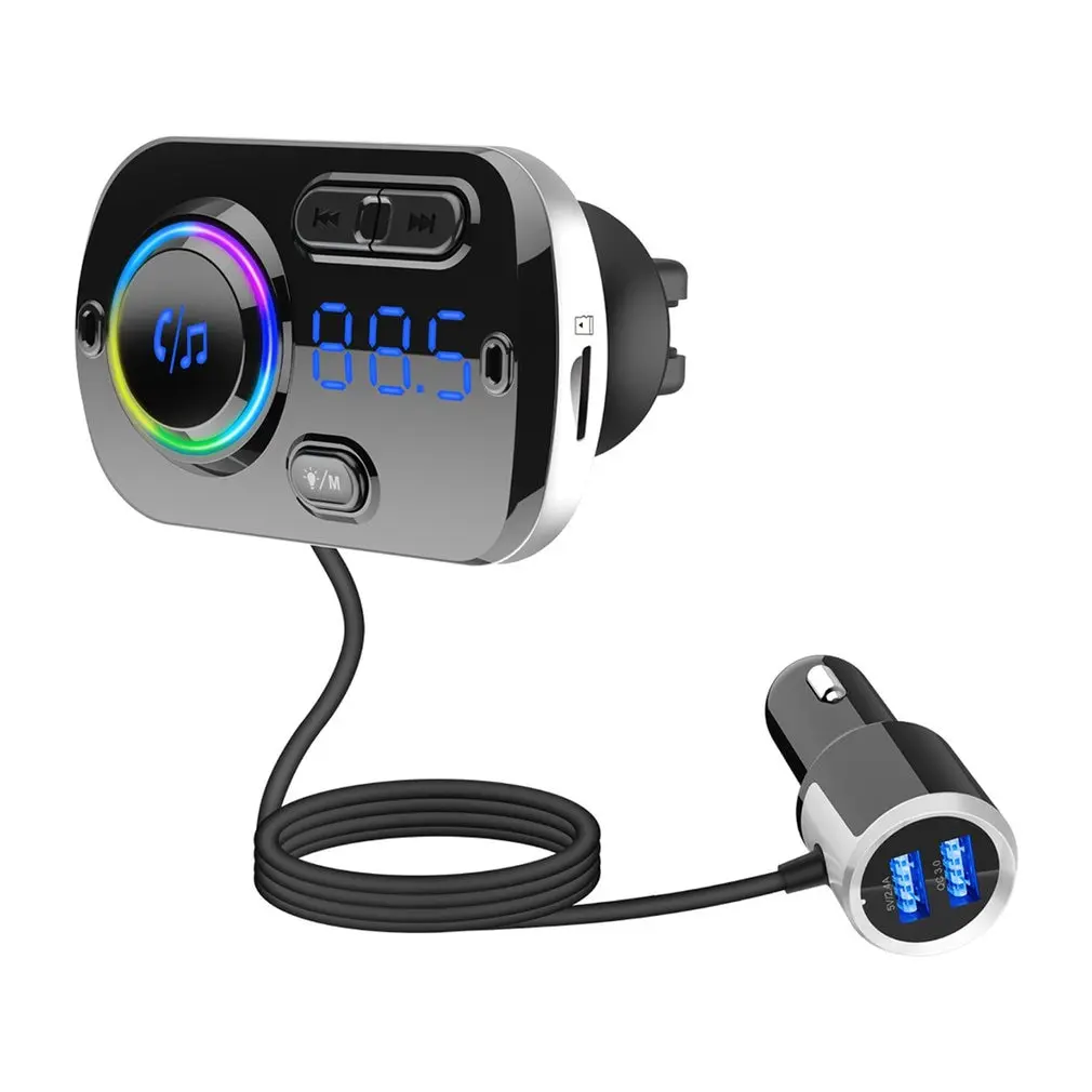 Автомобильный беспроводной MP3-плеер QC 3,0, быстрое зарядное устройство с двумя USB-портами для громкой связи, атмосферы, подсветки, навигации, г...
Автомобильный беспроводной MP3-плеер QC 3,0, быстрое зарядное устройство с двумя USB-портами для громкой связи, атмосферы, подсветки, навигации, г...