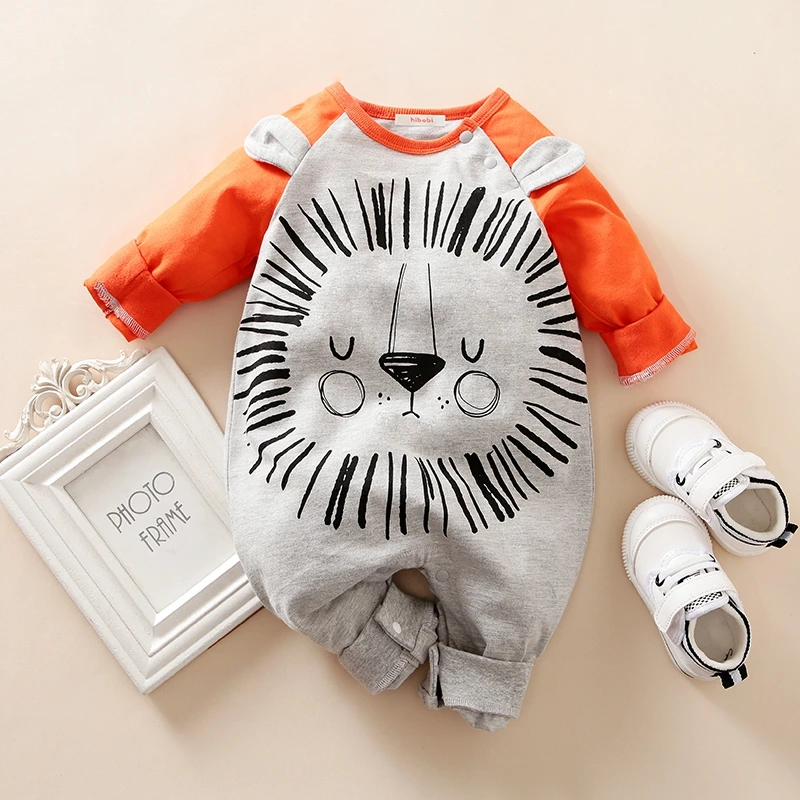 Hibobi 2021 Spring and Autumn Baby Rompers Cute Newborn Jumpsuit Lion Print Long Sleeve Cotton Pajamas 0-18 Months
Hibobi 2021 Spring and Autumn Baby Rompers Cute Newborn Jumpsuit Lion Print Long Sleeve Cotton Pajamas 0-18 Months