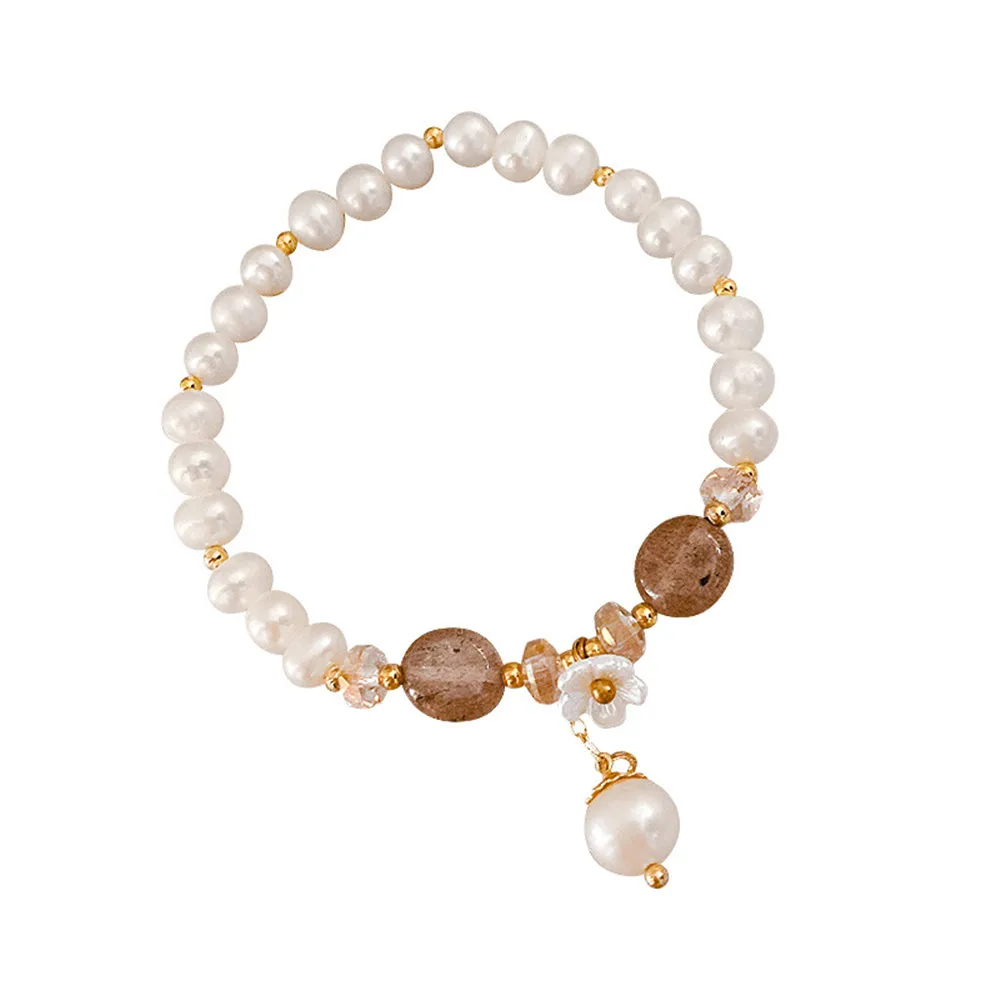 New Korea Sweet Pearl Crystal Bracelet Female Ins Niche Design Green Aventurine Strawberry Crystal Beaded Bracelet For Lady
New Korea Sweet Pearl Crystal Bracelet Female Ins Niche Design Green Aventurine Strawberry Crystal Beaded Bracelet For Lady