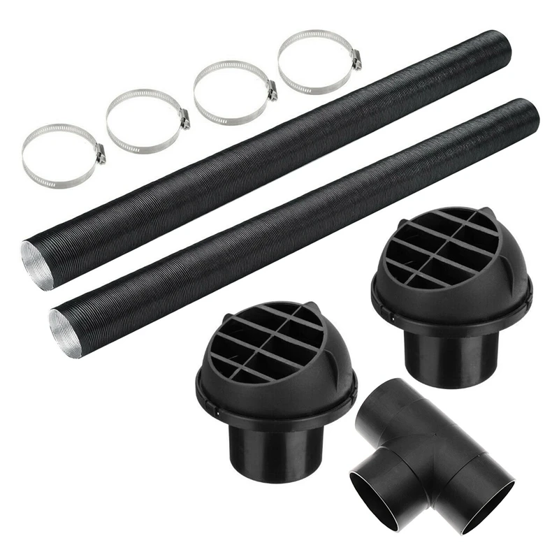 60mm Car Auto Heater Pipe Duct T Piece Warm Air Outlet Vent Hose Clips Set for Parking Heater Webasto Eberspacher
60mm Car Auto Heater Pipe Duct T Piece Warm Air Outlet Vent Hose Clips Set for Parking Heater Webasto Eberspacher